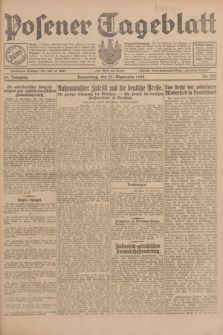 Posener Tageblatt. Jg.67, Nr. 222 (27 September 1928) + dod.