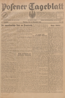 Posener Tageblatt. Jg.67, Nr. 225 (30 September 1928) + dod.