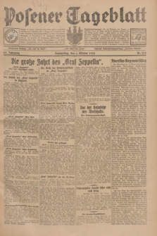 Posener Tageblatt. Jg.67, Nr. 228 (4 Oktober 1928) + dod.