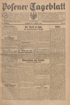 Posener Tageblatt. Jg.67, Nr. 231 (7 Oktober 1928) + dod.