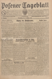 Posener Tageblatt. Jg.67, Nr. 234 (11 Oktober 1928) + dod.