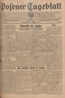 Posener Tageblatt. Jg.67, Nr. 260 (11 November 1928) + dod.