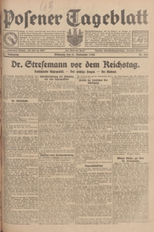 Posener Tageblatt. Jg.67, Nr. 268 (21 November 1928) + dod.