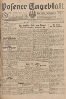 Posener Tageblatt. Jg.67, Nr. 270 (23 November 1928) + dod.