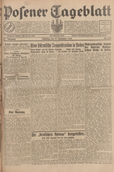 Posener Tageblatt. Jg.67, Nr. 273 (27 November 1928) + dod.