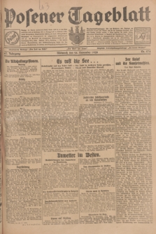 Posener Tageblatt. Jg.67, Nr. 274 (28 November 1928) + dod.