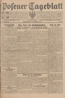 Posener Tageblatt. Jg.67, Nr. 294 (22 Dezember 1928) + dod.