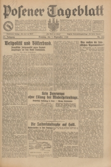 Posener Tageblatt. Jg.69, Nr. 206 (7 September 1930) + dod.