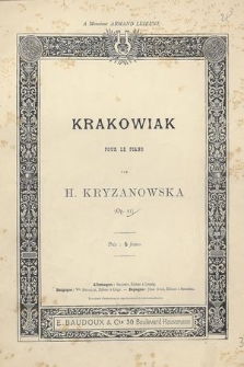Krakowiak : pour le piano : (op. 21)