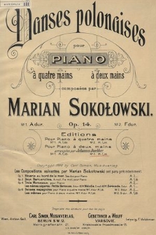 Danses polonaises : pour piano : op. 14. No 2, F-dur