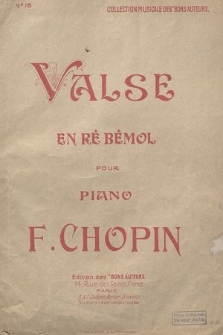 Valse : en ré bémol : pour piano : op. 64 no 1