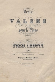 Trois valses : pour le piano : op. 64. No [2]