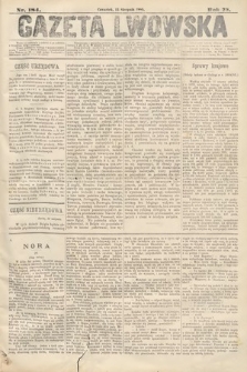Gazeta Lwowska. 1885, nr 184