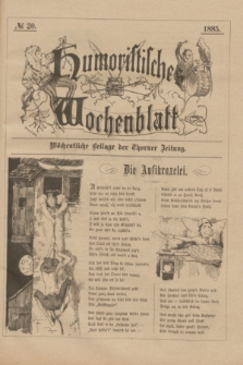 Humoristisches Wochenblatt : wöchentliche Beilage der Thorner Zeitung. 1885