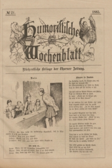 Humoristisches Wochenblatt : wöchentliche Beilage der Thorner Zeitung. 1885
