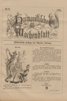 Humoristisches Wochenblatt : wöchentliche Beilage der Thorner Zeitung. 1885