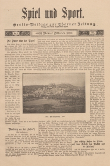 Spiel und Sport : Gratis-Beilage zur Thorner Zeitung. 1889, Nr. 5 (październik)