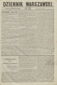 Dziennik Warszawski. 1855, № 12 (14 stycznia)