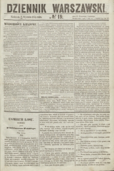 Dziennik Warszawski. 1855, № 19 (21 stycznia)