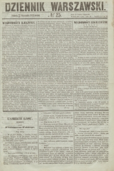 Dziennik Warszawski. 1855, № 25 (27 stycznia)