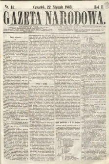 Gazeta Narodowa. 1863, nr 14