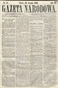Gazeta Narodowa. 1863, nr 15