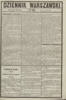 Dziennik Warszawski. 1855, № 65 (9 marca)