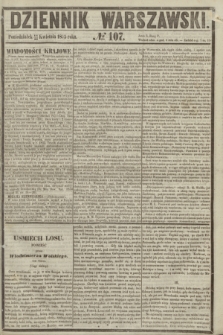 Dziennik Warszawski. 1855, № 107 (23 kwietnia)