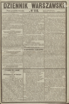 Dziennik Warszawski. 1855, № 111 (27 kwietnia)