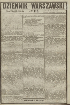 Dziennik Warszawski. 1855, № 112 (28 kwietnia)