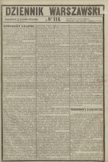 Dziennik Warszawski. 1855, № 114 (30 kwietnia)