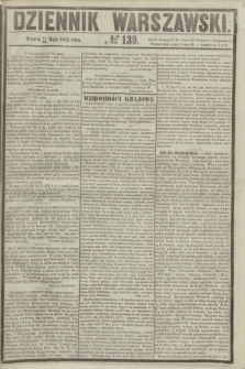 Dziennik Warszawski. 1855, № 139 (29 maja)