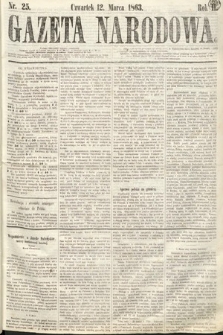 Gazeta Narodowa. 1863, nr 25