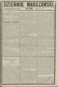 Dziennik Warszawski. 1855, № 191 (23 lipca)