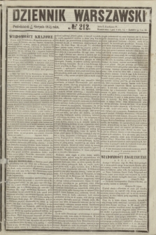 Dziennik Warszawski. 1855, № 212 (13 sierpnia)