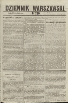 Dziennik Warszawski. 1855, № 240 (12 września)