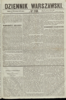 Dziennik Warszawski. 1855, № 243 (15 września)