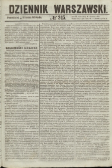 Dziennik Warszawski. 1855, № 245 (17 września)