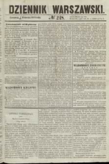Dziennik Warszawski. 1855, № 248 (20 września)