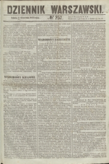 Dziennik Warszawski. 1855, № 257 (29 września)