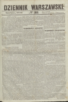 Dziennik Warszawski. 1855, № 260 (2 października)