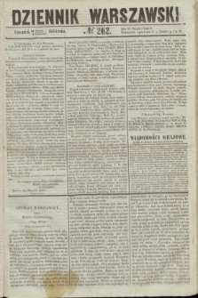 Dziennik Warszawski. 1855, № 262 (4 października)