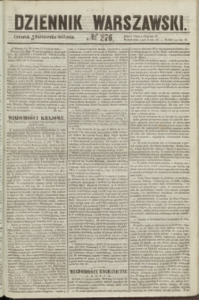 Dziennik Warszawski. 1855, № 276 (18 października)