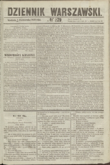 Dziennik Warszawski. 1855, № 279 (21 października)