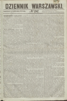 Dziennik Warszawski. 1855, № 287 (29 października)