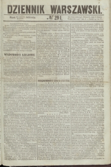 Dziennik Warszawski. 1855, № 291 (2 listopada)