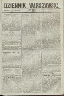 Dziennik Warszawski. 1855, № 293 (4 listopada)