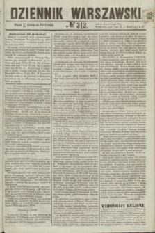 Dziennik Warszawski. 1855, № 312 (23 listopada)