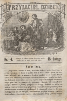 Przyjaciel Dzieci. [R.2], nr 4 (15 lutego 1862)