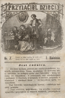 Przyjaciel Dzieci. [R.2], nr 7 (1 kwietnia 1862)